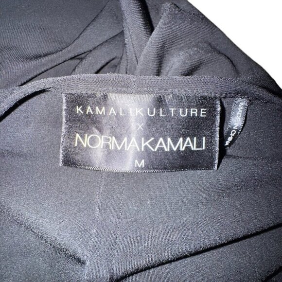 Norma Kamali Kamalikulture Long Sleeve Shirred Waist Dress black size Medium - Picture 7 of 10